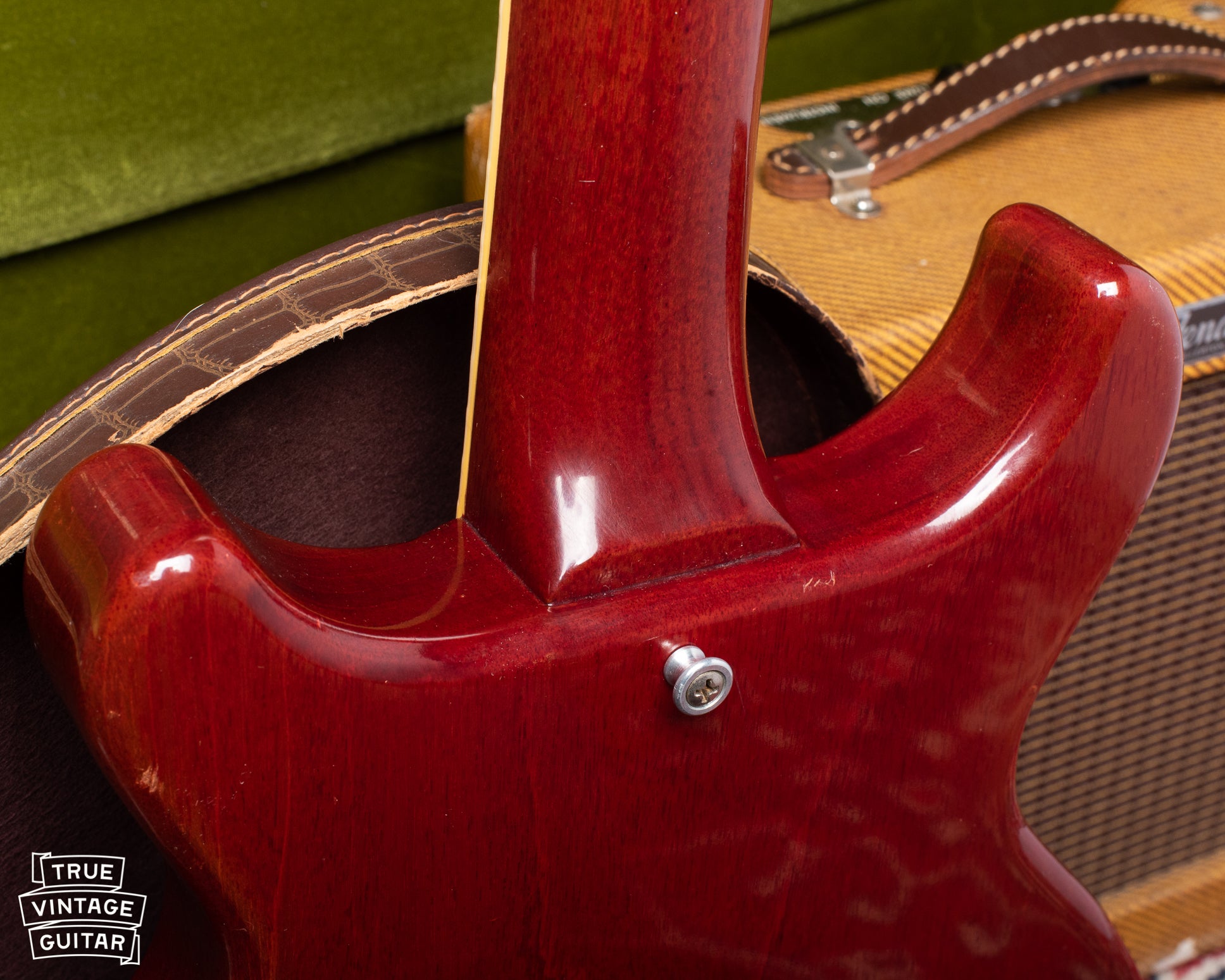Neck to body joint of Gibson Les Paul 1960 double cut