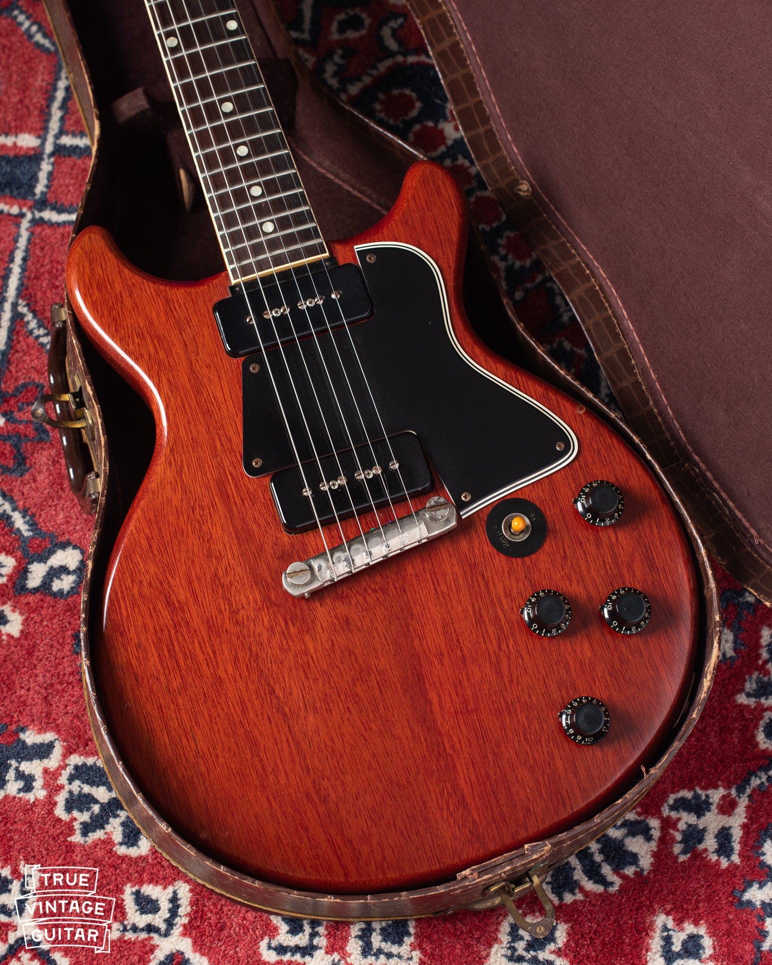 Gibson Les Paul red vintage 1950s double cutaway in case