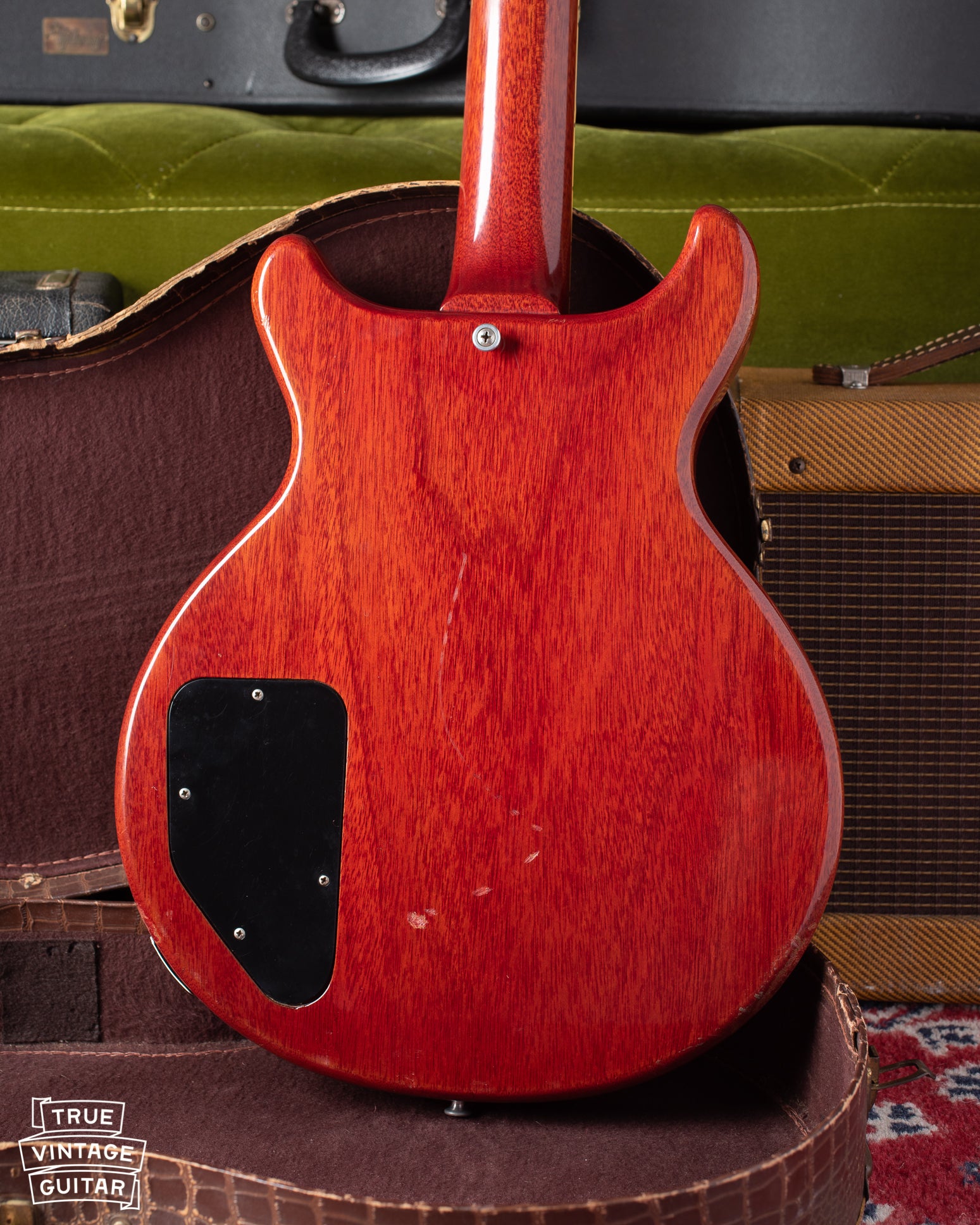 back of Gibson Les Paul Special double cutaway 1960 Red