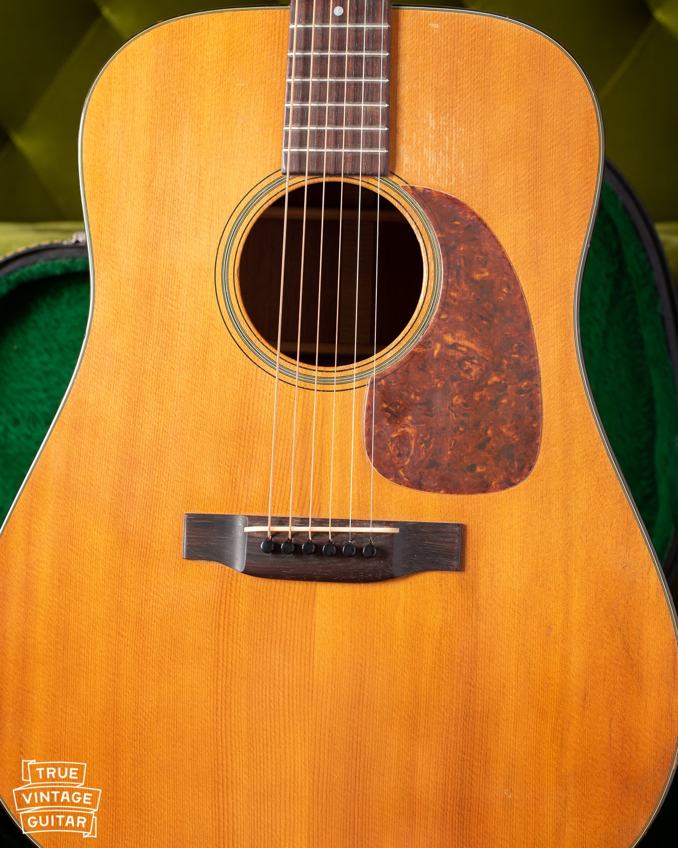 Spruce top of vintage Martin D-18 1957