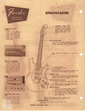 Fender Stratocaster 1958 advertisement