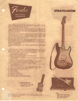 Fender Stratocaster 1950s advertisement