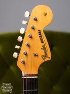 Headstock, Vintage 1966 Fender Mustang Blue