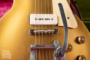 Chrome Gibson patent number Tune-O-Matic bridge with Nylon saddles